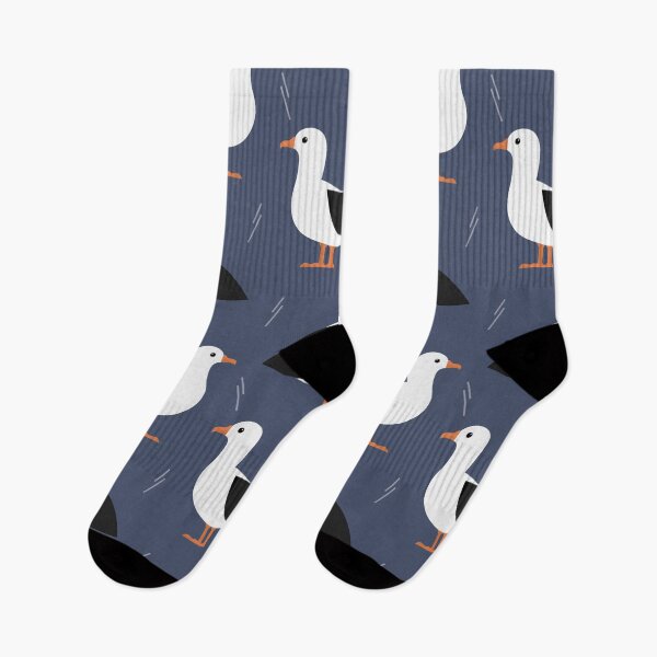 Item preview, Albatrosses on blue designed and sold by reneesillus.