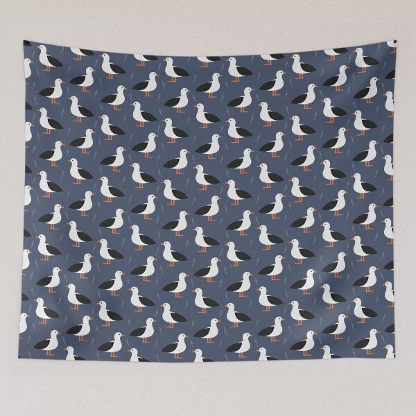 Item preview, Albatrosses on blue designed and sold by reneesillus.