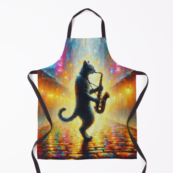 Item preview, Jazz Alley – Saxophone Cat designed and sold by Dino-Lune.