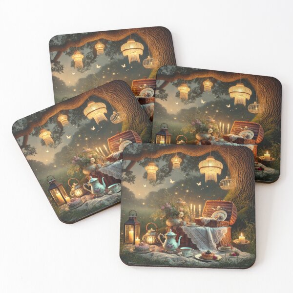 Item preview, Victorian Night Picnic – Candlelit Garden Dream under Fairy Lights designed and sold by ArtFreshStudio.
