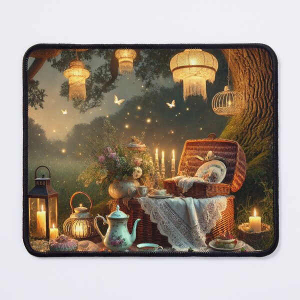 Item preview, Victorian Night Picnic – Candlelit Garden Dream under Fairy Lights designed and sold by ArtFreshStudio.