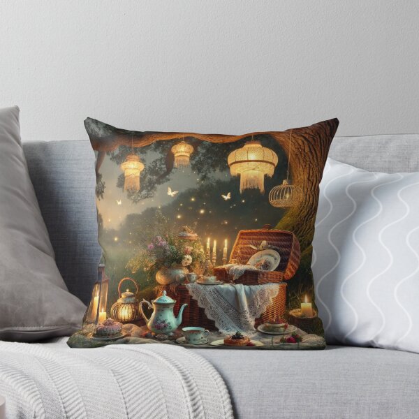 Item preview, Victorian Night Picnic – Candlelit Garden Dream under Fairy Lights designed and sold by ArtFreshStudio.