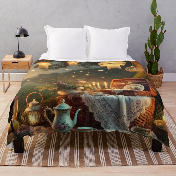 Item preview, Victorian Night Picnic – Candlelit Garden Dream under Fairy Lights designed and sold by ArtFreshStudio.