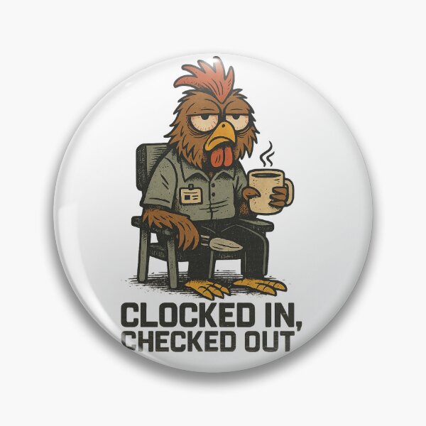 Item preview, Clocked In Checked Out Rooster designed and sold by Vitalka-uk.