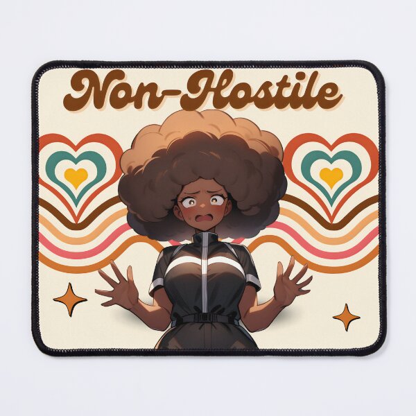 Item preview, Non-Hostile – Funny Retro Gamer Girl Aesthetic Design designed and sold by HoneyNutCrisis.