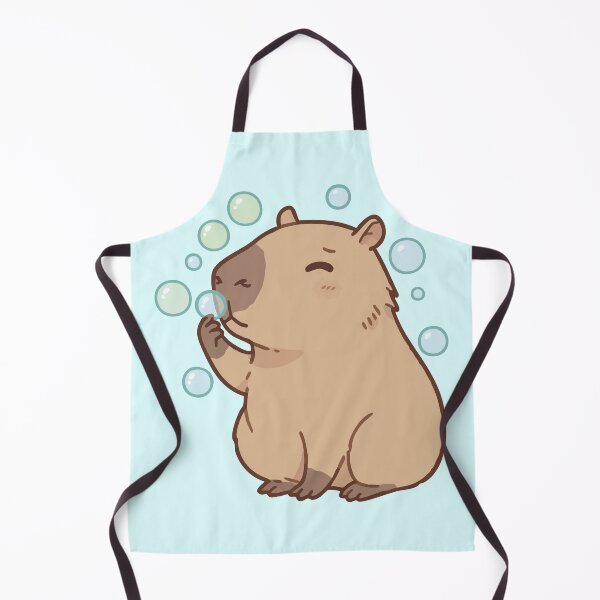 Item preview, Cute Capybara Blowing Bubbles – Whimsical and Playful Animal Illustration designed and sold by imaginariun.