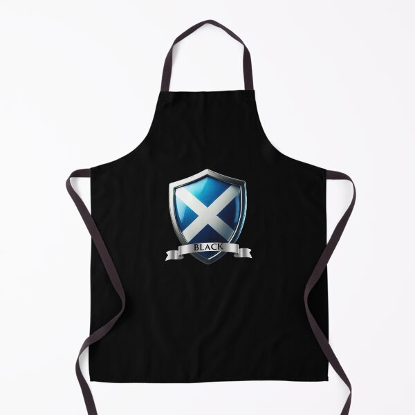 Item preview, Scotland Pride  Black Family Name with National Saltire Shield designed and sold by Highlandkings.