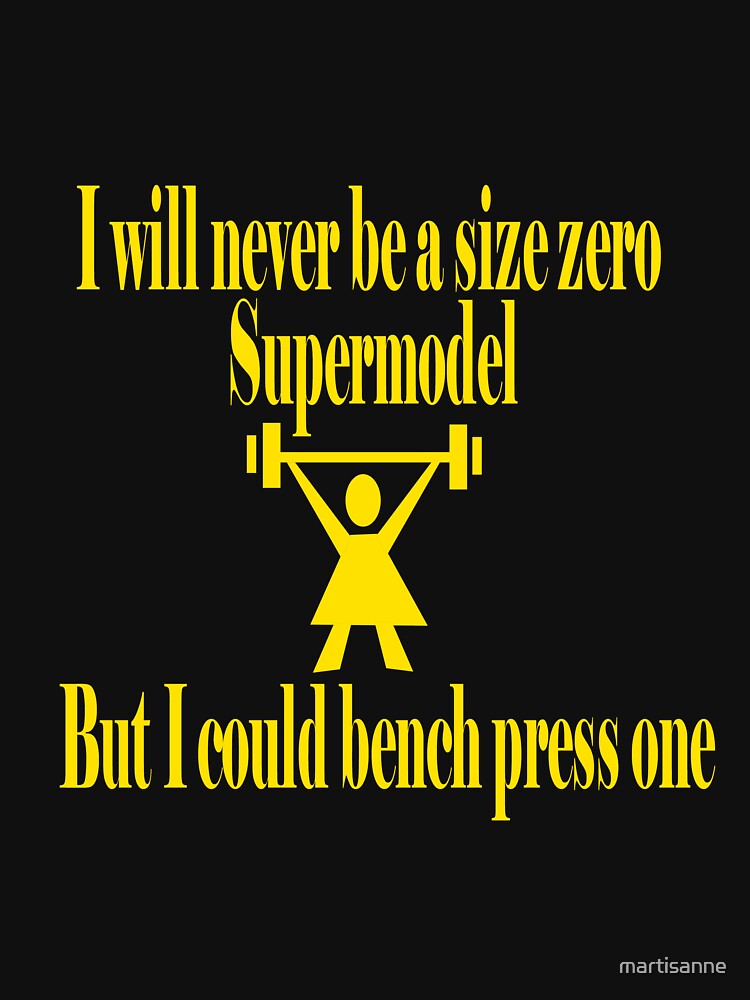 Bench Press a Supermodel in Gold by martisanne