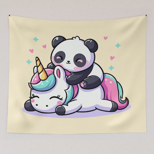 Item preview, Panda Hugging a Unicorn designed and sold by Ghost on Toast.