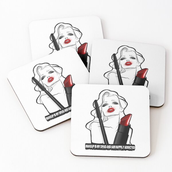 Item preview, Addicted to Makeup - Glam Beauty Illustration designed and sold by eSBiSfaShion.