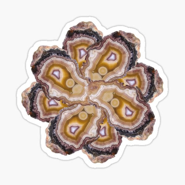 Item preview, Agate Mineral Floral Abstract Pattern  designed and sold by ArtDesignTp.