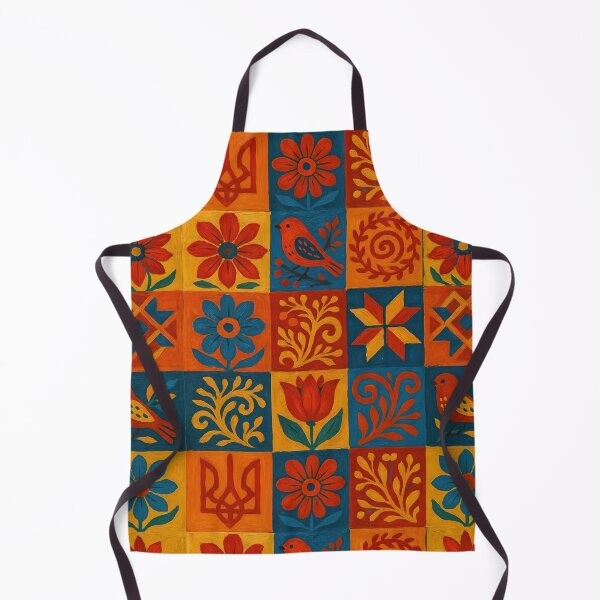 Item preview, Ukrainian ethnic pattern in bright colors designed and sold by BoBiloArt.