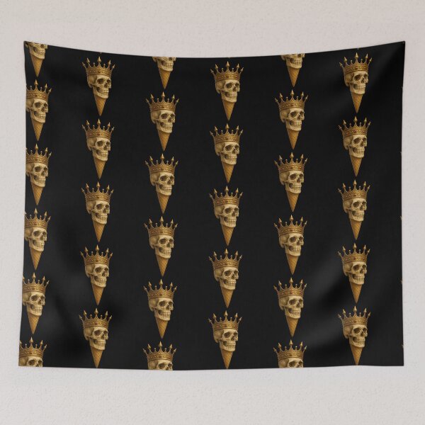 Item preview, Crowned Skull in Ice Cream Cone designed and sold by LaNadaYFundante.