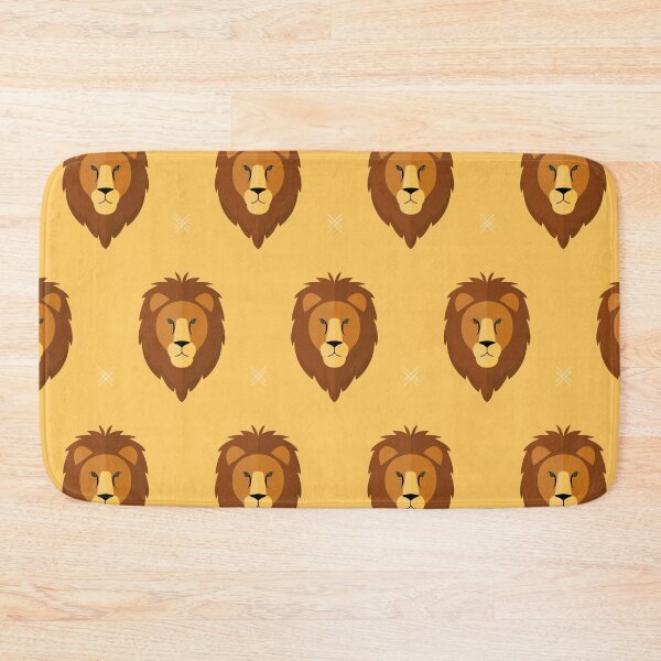 Item preview, Lions' heads on yellow designed and sold by reneesillus.