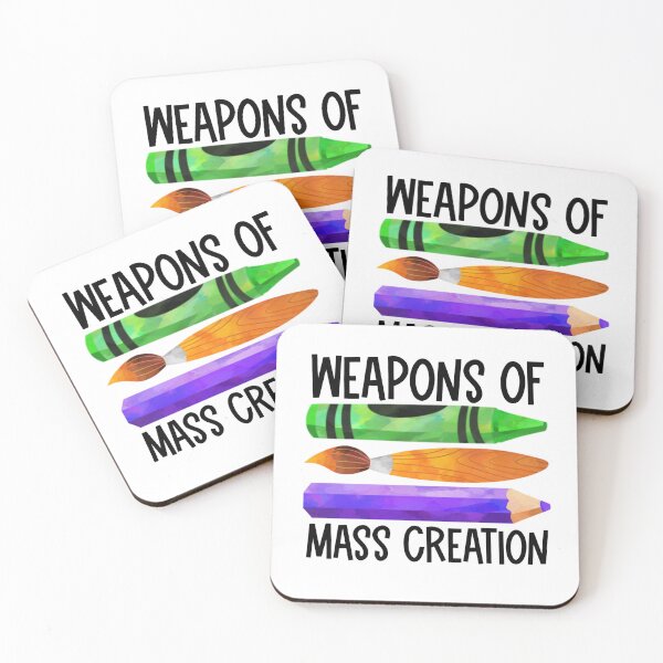 Item preview, Art Supplies Weapons of Mass Creation designed and sold by Cara Bailey Studios.