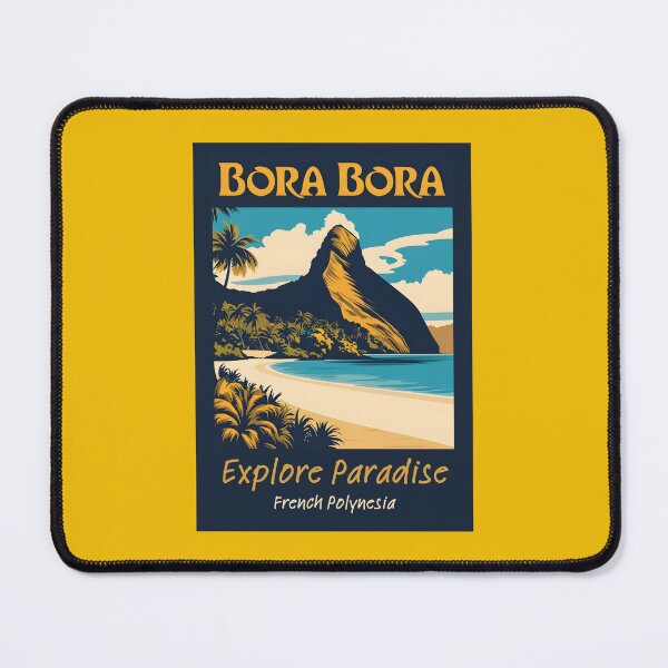 Item preview, A Vintage Illustration of Bora Bora - French Polynesia  designed and sold by GoodOldVintage.