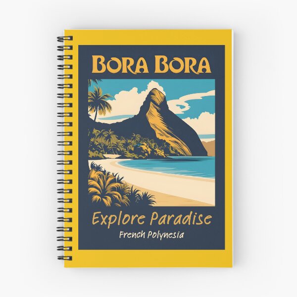 Item preview, A Vintage Illustration of Bora Bora - French Polynesia  designed and sold by GoodOldVintage.