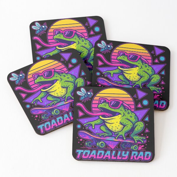 Item preview, Toadally Rad Frog Skater designed and sold by TomFrontierArt.