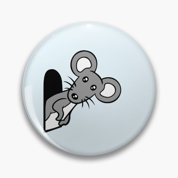 Item preview, Mouse looks out of a Wall Hole Pet Rat Cute Funny designed and sold by shirt-o-mat.