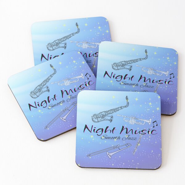 Item preview, Night Music Smooth Jazz designed and sold by BrightrDayMusicArt.