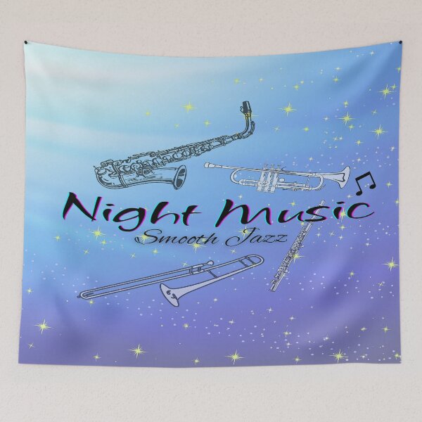 Artikelvorschau, Nachtmusik Smooth Jazz entworfen und verkauft von BrightrDayMusicArt.