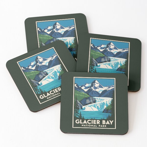 Item preview, Ilustración vintage del Parque Nacional Glaciar, Canadá designed and sold by GoodOldVintage.
