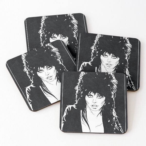 Item preview, ELVIRA - MISTRESS OF THE DARK (Black and White) designed and sold by FamousWeirdosRB.