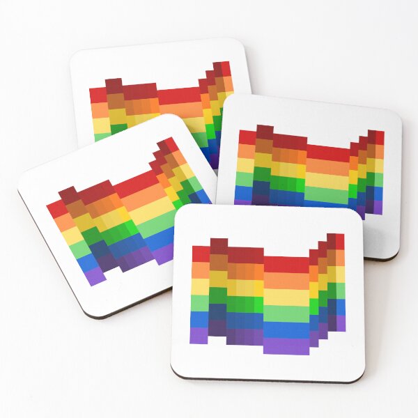 Item preview, Pixel Pride Flag Rainbow designed and sold by HarveyHandcraftsandDesigns.