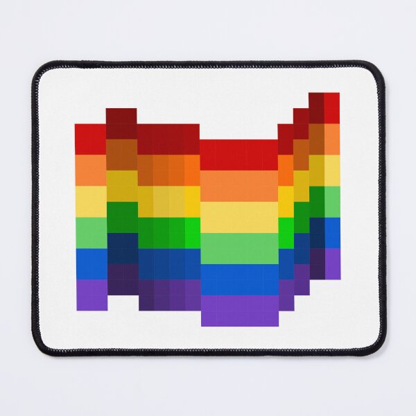 Item preview, Pixel Pride Flag Rainbow designed and sold by HarveyHandcraftsandDesigns.