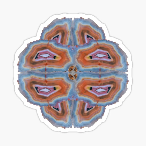 Item preview, Agate Mineral Floral Inspired Abstract Pattern designed and sold by ArtDesignTp.