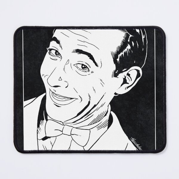 Item preview, PEE-WEE HERMAN (Black and White) designed and sold by FamousWeirdosRB.