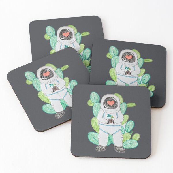 Item preview, Astronaut With Plant Background designed and sold by cinemou-art.