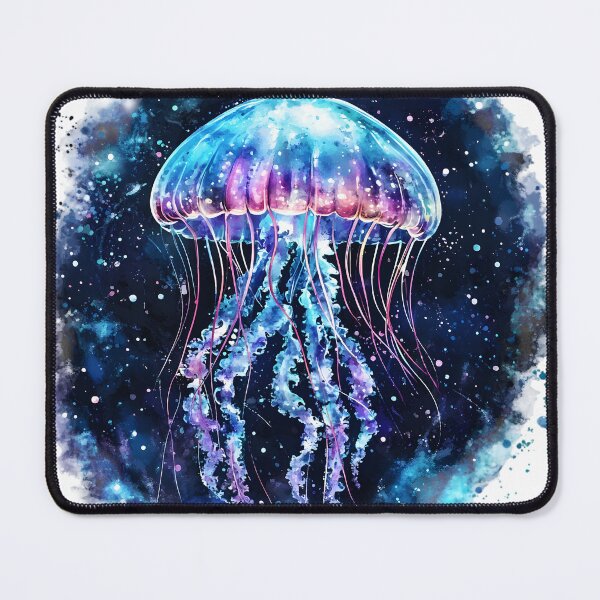 Item preview, Galaxy Jellyfish Watercolor – Mystical Cosmic Ocean Art designed and sold by Kollibri.