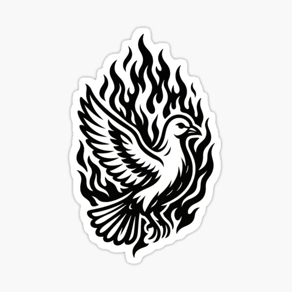Item preview, Phoenix Dove: Rising in Flames designed and sold by TZN Wear.
