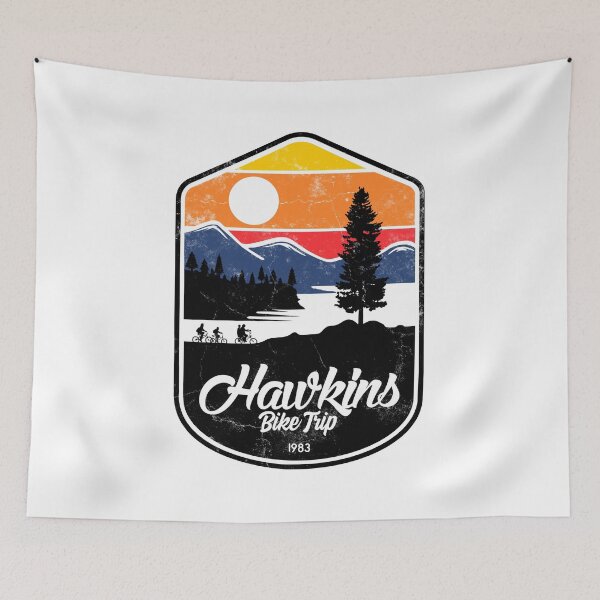 Item preview, Hawkins Bike Trip – 1983 Adventure Patch designed and sold by Eoli Studio.