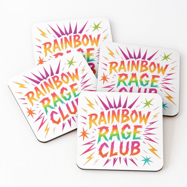 Item preview, Rainbow Rage Club - Neon-punk Design designed and sold by Haus Of Sin.