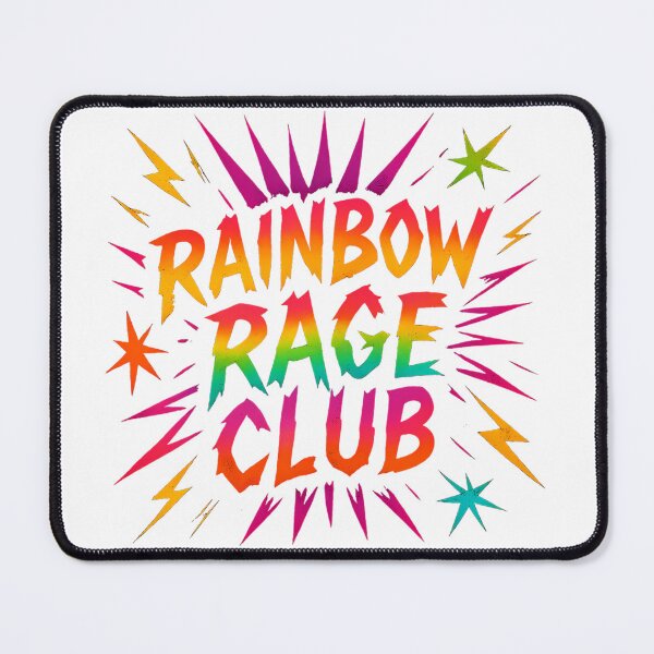 Item preview, Rainbow Rage Club - Neon-punk Design designed and sold by Haus Of Sin.