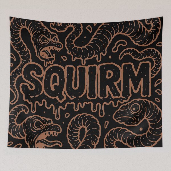 Item preview, Squirm Cartoon Worms Monster Art Print designed and sold by zzz888.