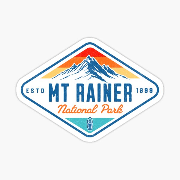 Item preview, Mt Rainer National Park Vintage Mountains designed and sold by Guarddogdrive.