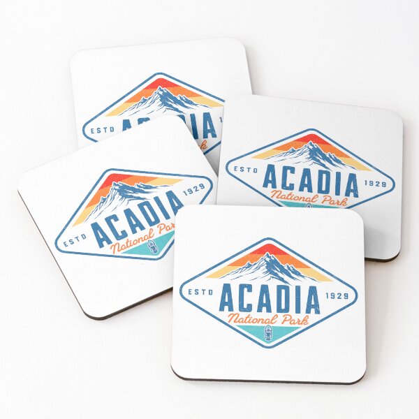 Item preview, Acadia National Park Vintage Mountains designed and sold by Guarddogdrive.