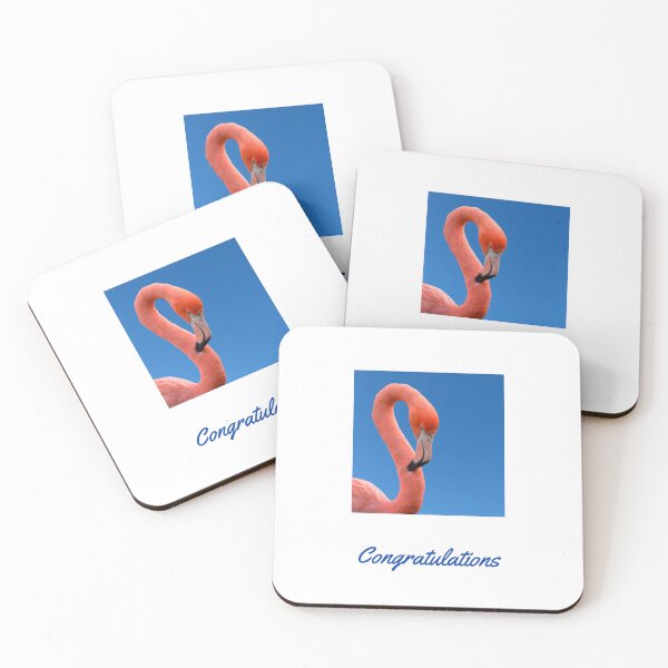 Item preview, CONGRATULATIONS, CARD, PINK FLAMINGO designed and sold by AASparksDesigns.