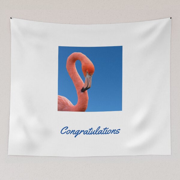 Item preview, CONGRATULATIONS, CARD, PINK FLAMINGO designed and sold by AASparksDesigns.