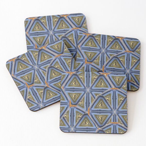 Item preview, Agate Mineral Triangular Geometric Pattern designed and sold by ArtDesignTp.