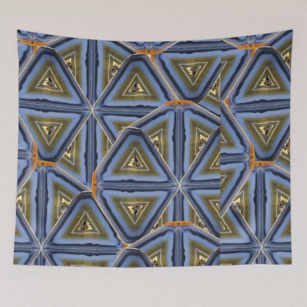 Item preview, Agate Mineral Triangular Geometric Pattern designed and sold by ArtDesignTp.