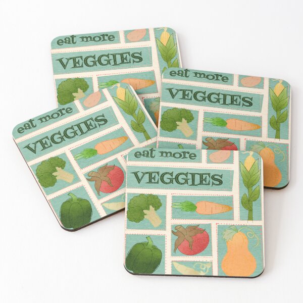 Item preview, Eat More Veggies Retro Art designed and sold by Blo0pkin.
