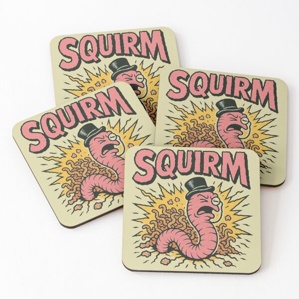 Item preview, Squirm Worm Explosion with Top Hat Cartoon Art designed and sold by zzz888.