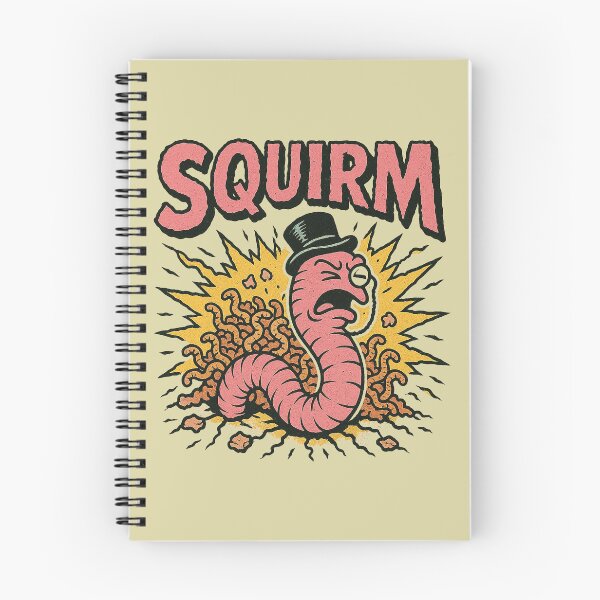Item preview, Squirm Worm Explosion with Top Hat Cartoon Art designed and sold by zzz888.