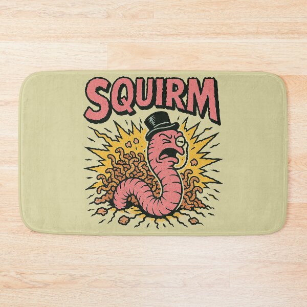 Item preview, Squirm Worm Explosion with Top Hat Cartoon Art designed and sold by zzz888.