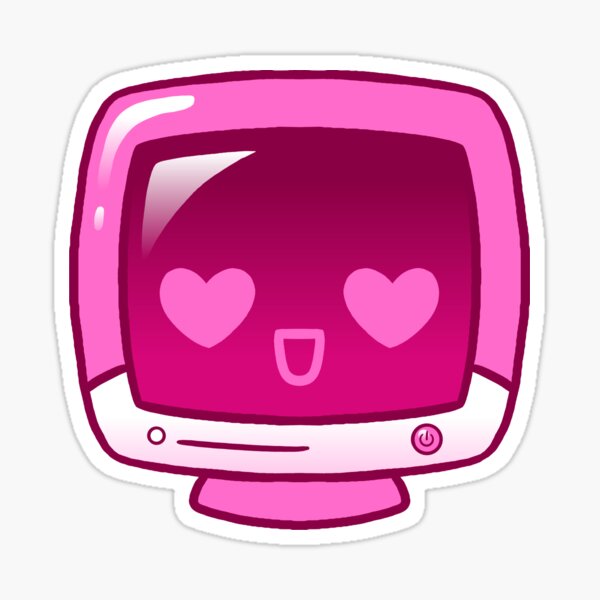 Artikel-Vorschau von Kawaii Pink Hochglanzmonitor, designt und verkauft von kittybox.