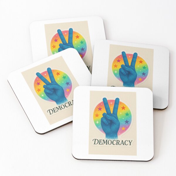 Item preview, Democracy Means Peace - Original Artwork  designed and sold by ZooropaCo.